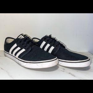 Adidas Skate Shoe, Black/White, 12 M US